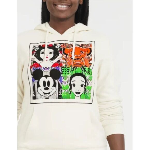 Disney 100 Celebration Women Graphic Hoodie Sweatshirt Size M (7-9) - Picture 13 of 14